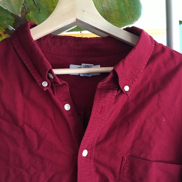 Red Button Down Shirt - Picture 3 of 3